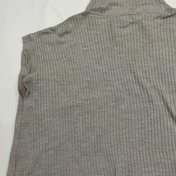 EILEEN FISHER Sweater Womens sz 1X Gray wool Turtleneck Italian Yarn Minimalist - Picture 10 of 11